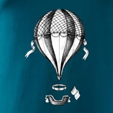 Teplovzdušný balón kreslený