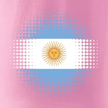 Argentína vlajka bodkovaná