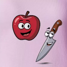 Parové tričko - Jablko a nôž