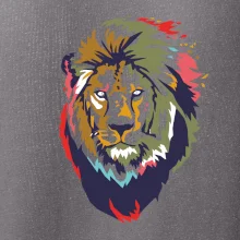 Hlava leva kreslená jednoduchá