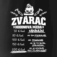 Hodinová mzda zvárač Hodinová mzda zvárač
