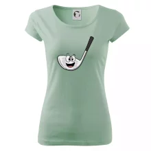 Parové tričko - Golfová palica a loptička