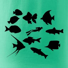 Potápač ryby štvorec