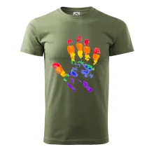 LGBT hand print