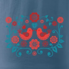 folklór - dva červené vtáčiky