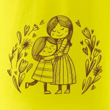 Matka a dcéra v objatí