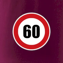 Dopravná značka - obmedzenie rýchlosti 60