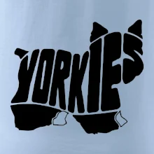 Yorkšírský teriér - Yorkie - Nápis v tele Yorkšírský teriér - Yorkie - Nápis v tele