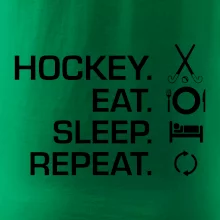 Pozemný hokej eat sleep repeat Pozemný hokej eat sleep repeat