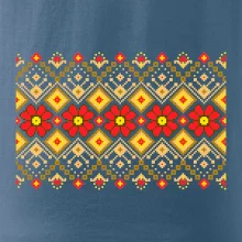 Ukrajinský vzor - Červené kvety