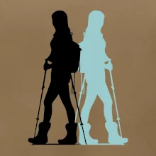 Nordic walking figúry - žena