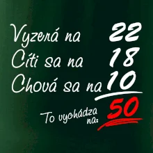 Vyzerá, cíti sa, chová sa - 50 rokov Vyzerá, cíti sa, chová sa - 50 rokov