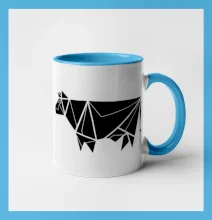 Origami krava z boku