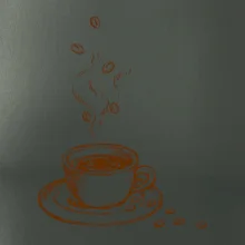 Hrnček plný čerstvej kávy