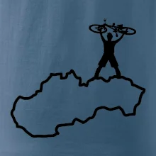 Mapa Slovenska - cyklista