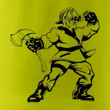 Hasič stojaci - nápis hasiči - Veľký nápis na chrbte