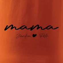 Mama - tričko menami deti písacie