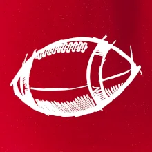 Americký futbal lopta skica