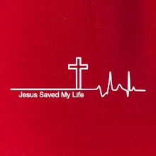 Jesus Saved My Life kríž ekg