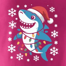 Vánoční žralok a vločky