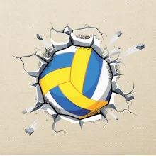 Volejbal lopta v triku