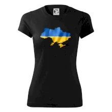 Ukrajina vlajka mapa