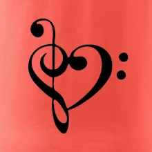 Husľový kľúč srdce