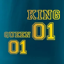 King - Queen - 01 dres - zlatá potlač