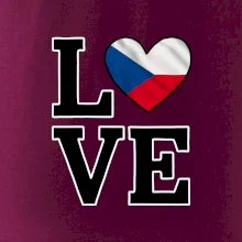 Love Česká vlajka