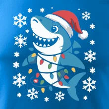 Vánoční žralok a vločky