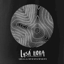 Lysá hora - vrstevnice v kruhu