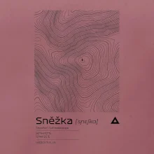 Snežka - vrstevnice v obdĺžniku