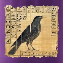 Egyptské hieroglyfy vták