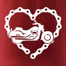 Moto srdce reťaz - chopper