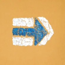 Párová turistická značka modrá