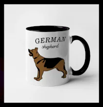 Nemecký ovčiak - hnedý s nápisom