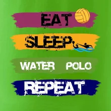 Eat sleep watter polo farebné
