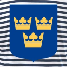 Švédsky znak tri korunky na prsník