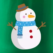 Snehuliak so šálom