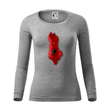 Mapa Albánsko reliéf hôr Mapa Albánsko reliéf hôr