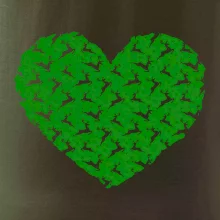 Vianočné jelene v srdci