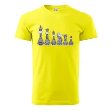 Šachové figúrky v rade - kreslené