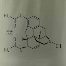 Molekulárna štruktúra Heroín