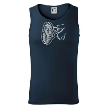 Tenisová raketa jedným ťahom Tenisová raketa jedným ťahom