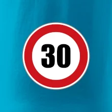 Dopravná značka - obmedzenie rýchlosti 30 Dopravná značka - obmedzenie rýchlosti 30