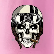 Motorkárska helma a cigara