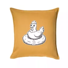 Kurča sediace na bitcoinovom hniezde