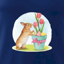 Veľkonočný zajačik tulipány