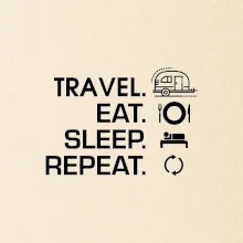 Eat sleep travel - Malý príves