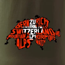 Mapy - názvy miest - Švajčiarsko